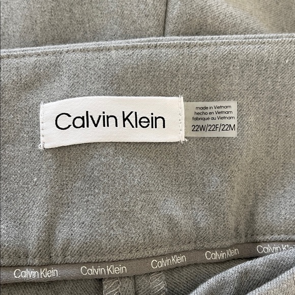 Calvin Klein Gray Plus Size High-Rise Wide-Leg Sailor Pants NWT Size 22W - Picture 6 of 8